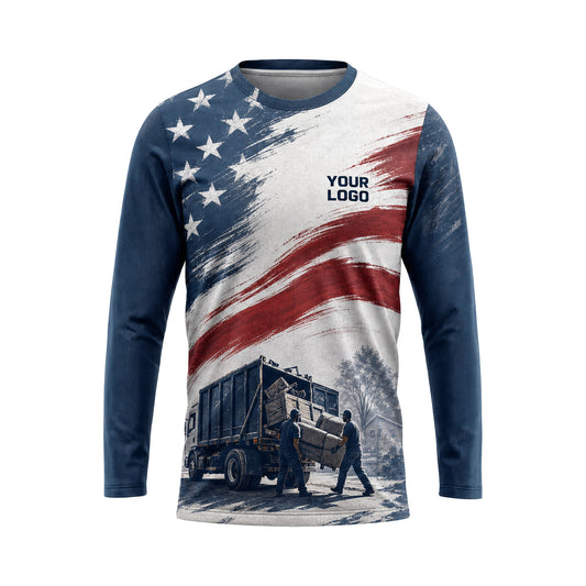 JRN024 - Custom Junk Removal Shirt - Junk Patriot - front