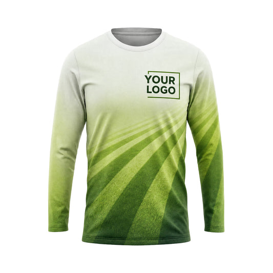 LCN026 - Custom Lawn Care Shirt - Clean Element Gradient - front