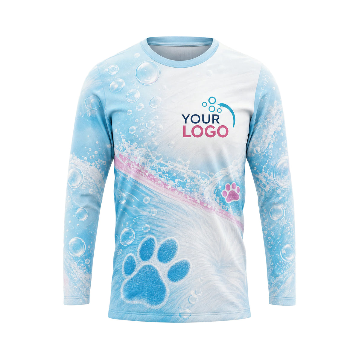 PGN023 - Custom Pet Grooming Shirt - Fresh Bright Element - front