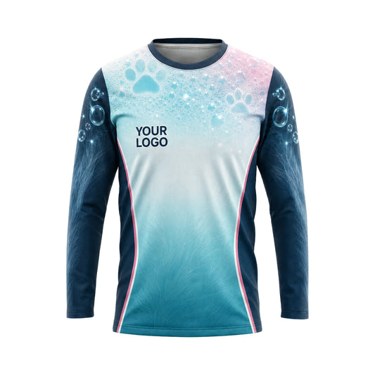 PGN027 - Custom Pet Grooming Shirt - Upper Element Fade - front