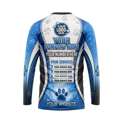 PGN030 - Custom Pet Grooming Shirt - Sport Sym - back