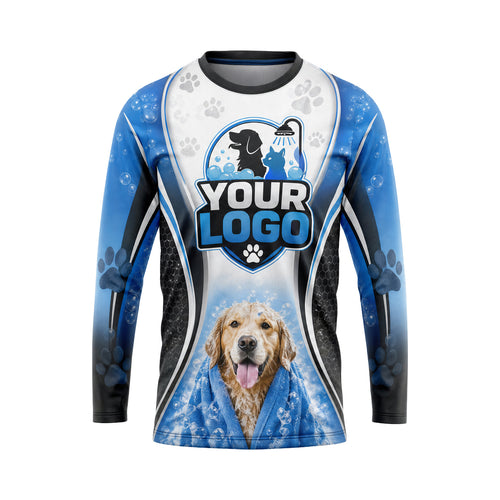PGN030 - Custom Pet Grooming Shirt - Sport Sym - front