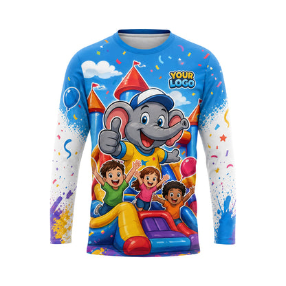 PRN002 - Custom Party Rental Shirt - Mascot Toon - front