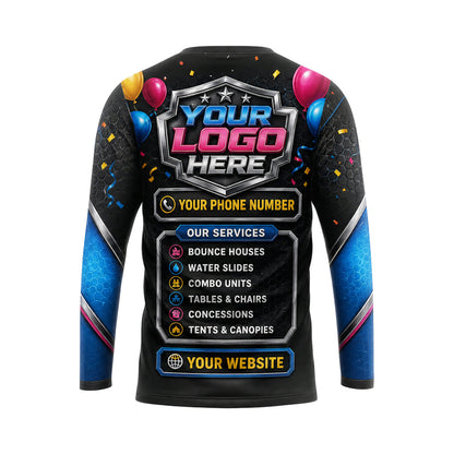 PRN004 - Custom Party Rental Shirt - D3 Emblem - back