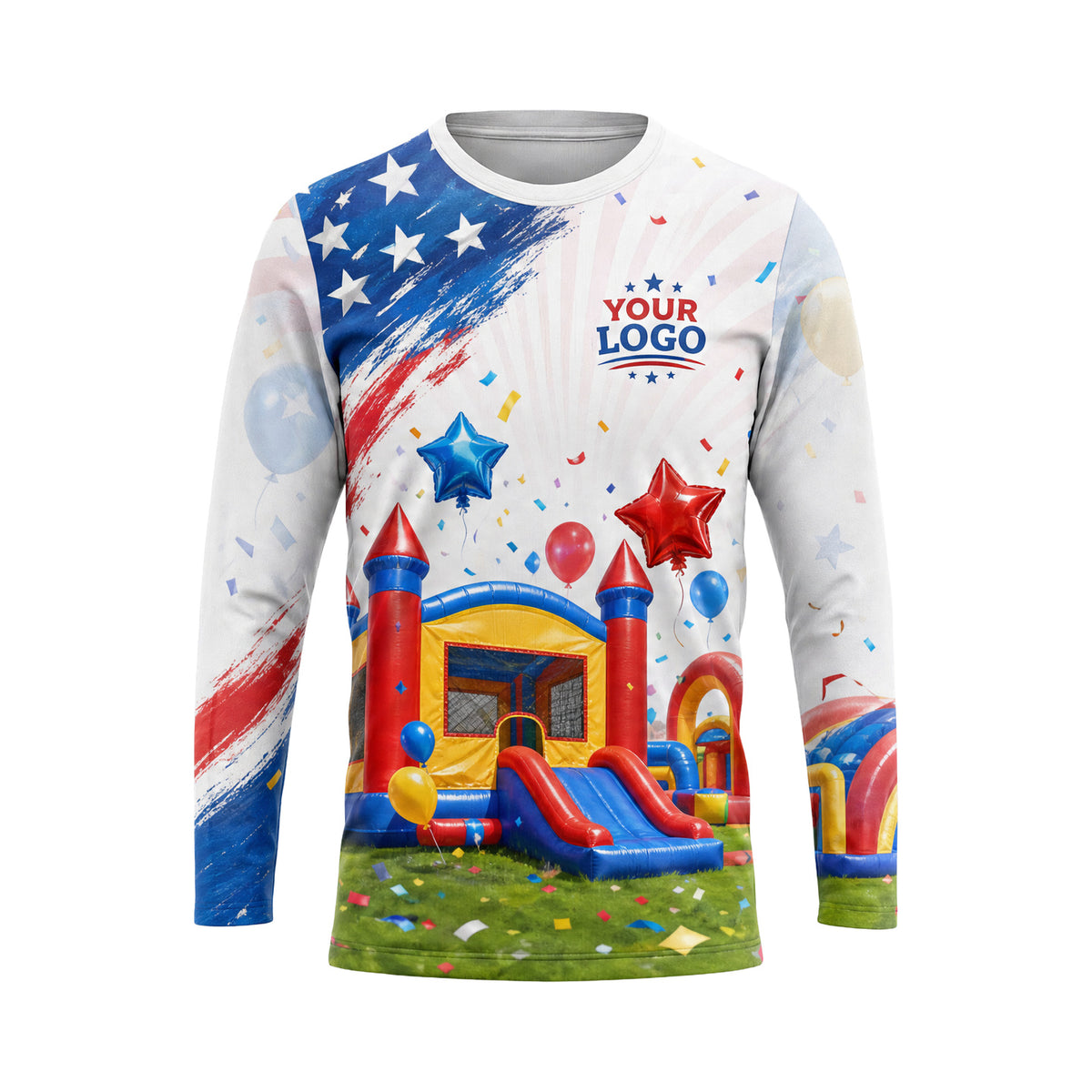PRN009 - Custom Party Rental Shirt - Patriot - front