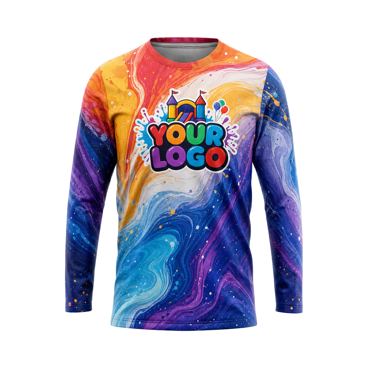 PRN010 - Custom Party Rental Shirt - Party House Rental Abstract - front