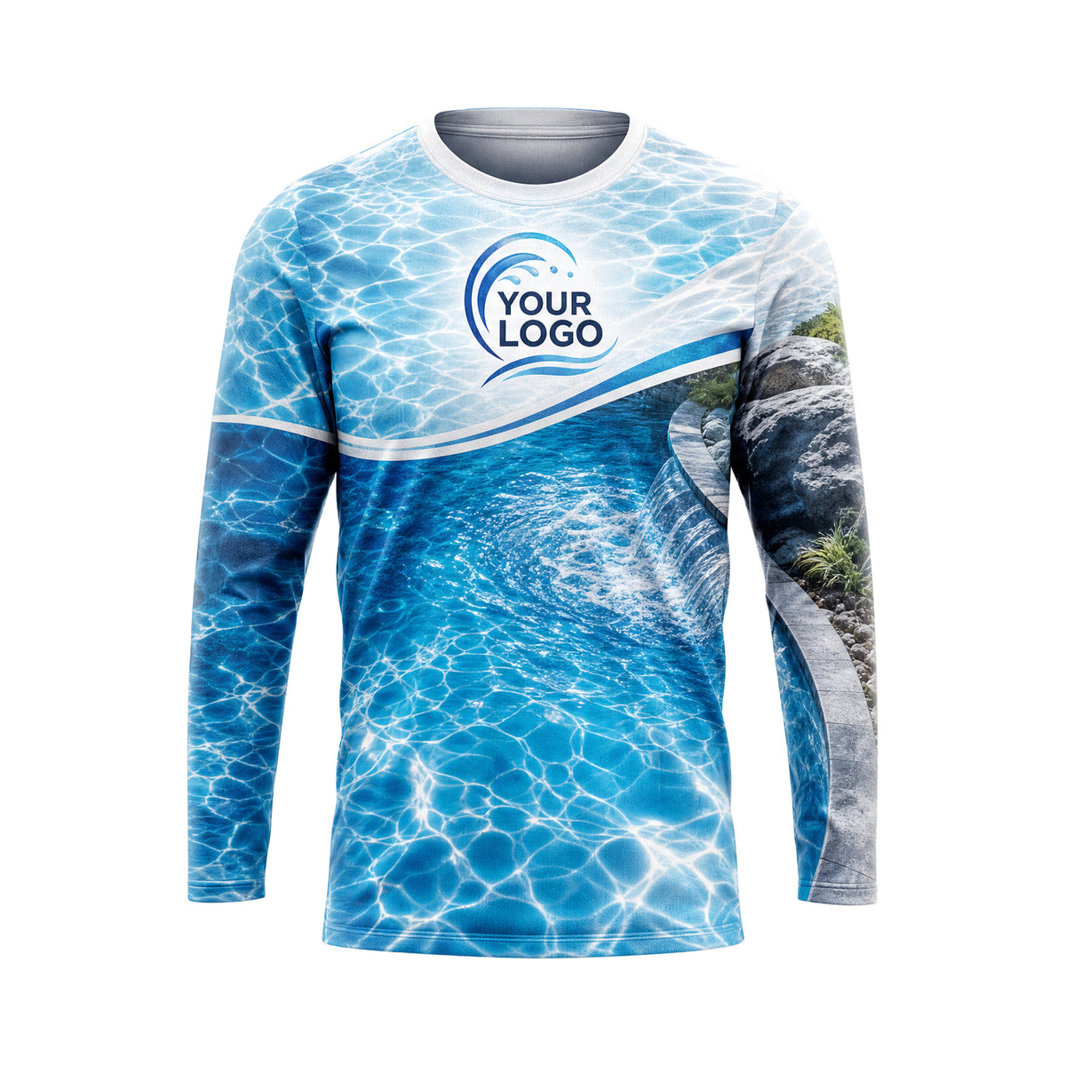 PSN003 - Custom Pool Cleaning Shirt - Hyperreal - front