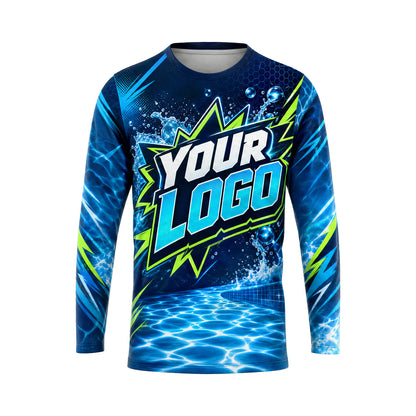 PSN011 - Custom Pool Cleaning Shirt - No Tools Abstract Service Poster - front