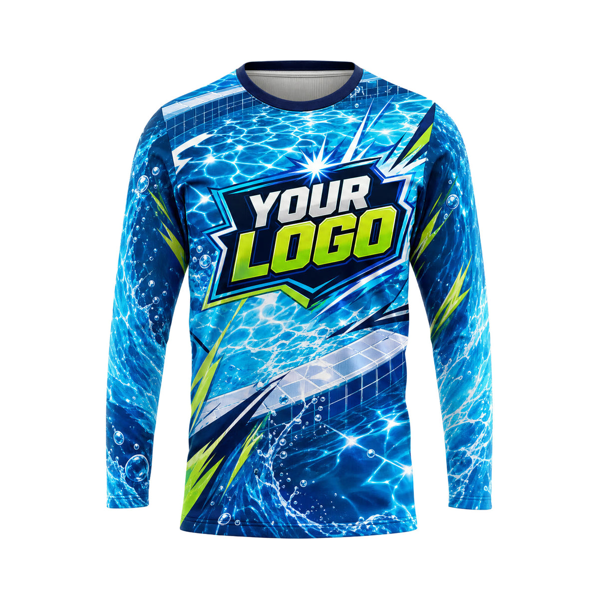 PSN013 - Custom Pool Cleaning Shirt - Industry Effect Full Wrap - front