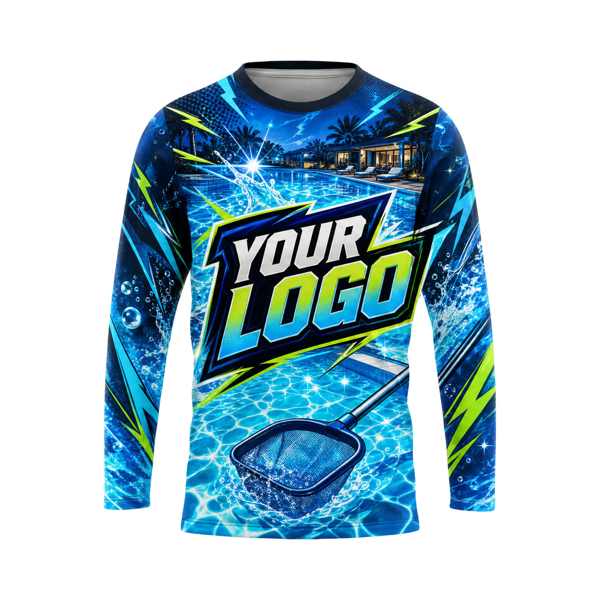 PSN014 - Custom Pool Cleaning Shirt - Basic - front