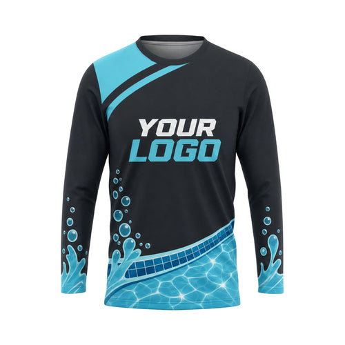PSN015 - Custom Pool Cleaning Shirt - Double Curve Sport - front