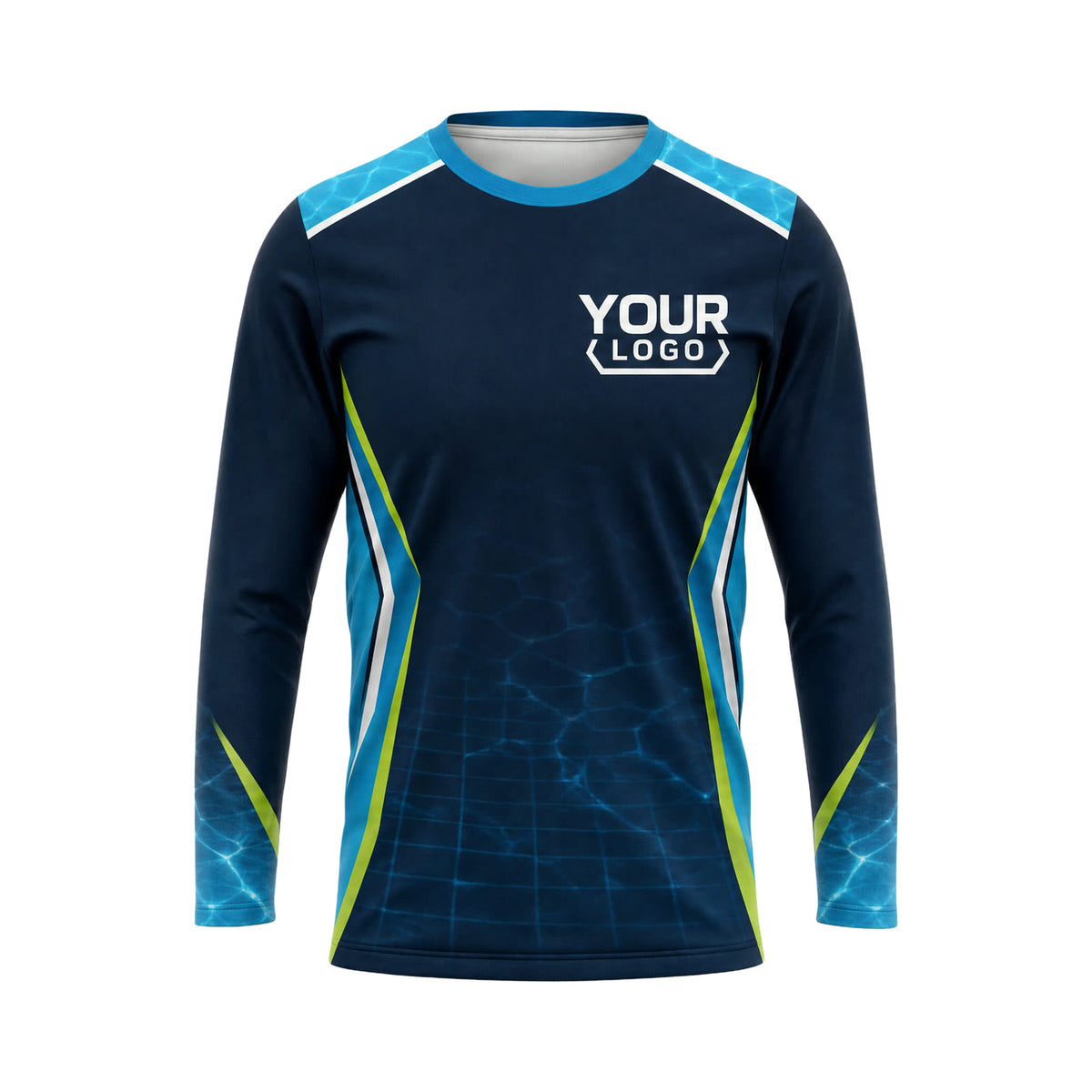 PSN024 - Custom Pool Cleaning Shirt - High Contrast Team - front