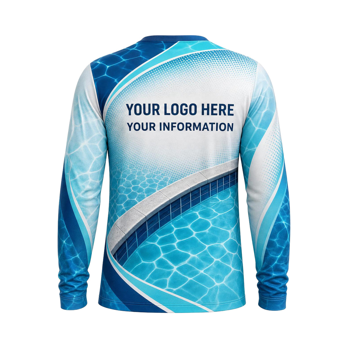 Coastal Pool Arc custom pool cleaning shirt PSN046 - back