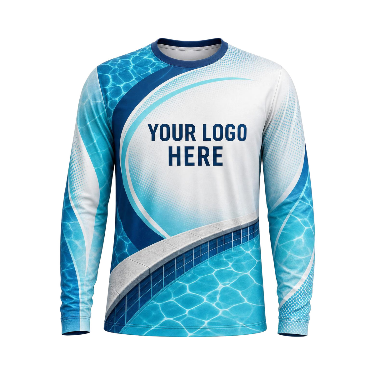 Coastal Pool Arc custom pool cleaning shirt PSN046 - front