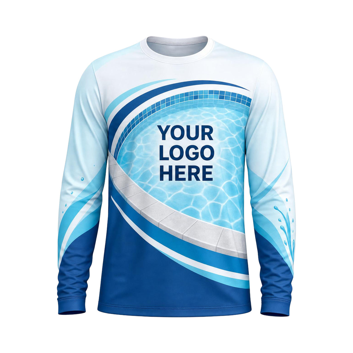 Aqua Pool Edge custom pool cleaning shirt PSN047 - front