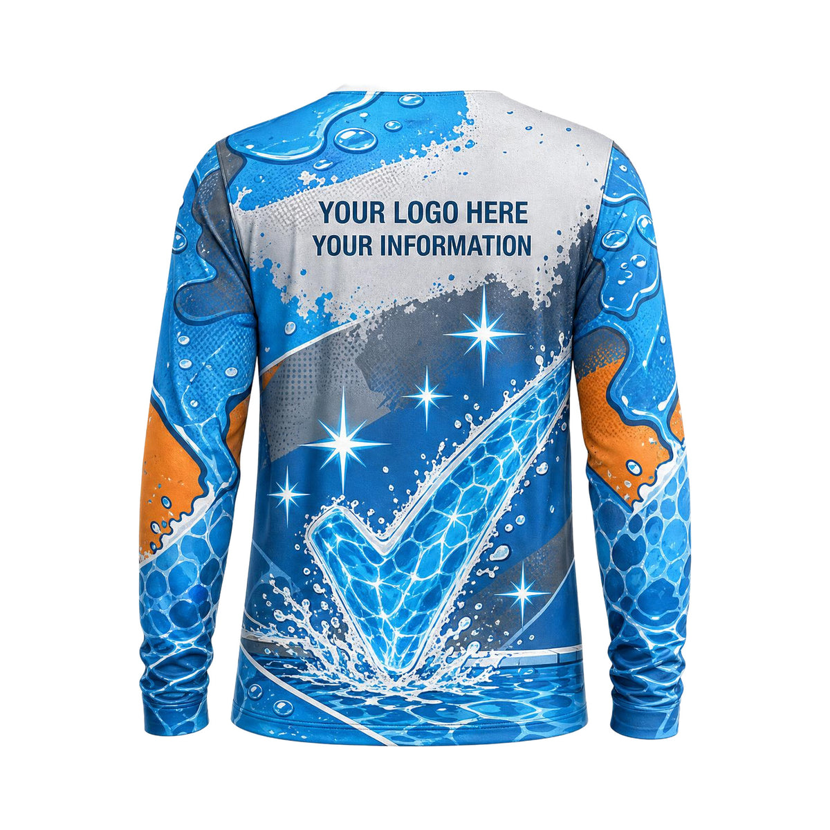 Pool Pro Action custom pool cleaning shirt PSN050 - back