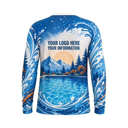 Mountain Pool Tech custom pool cleaning shirt PSN051 - back