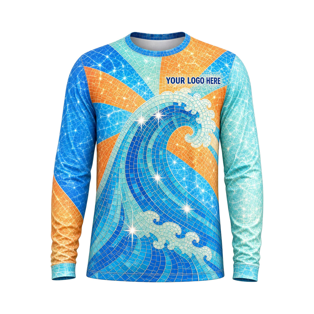 Aqua Gold Surf custom pool cleaning shirt PSN078 - front