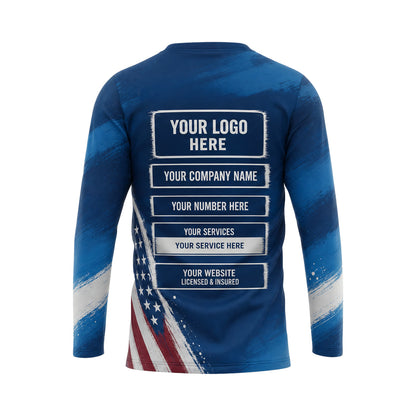 PTN005 - Custom Painting Shirt - Side Flag Panel - back