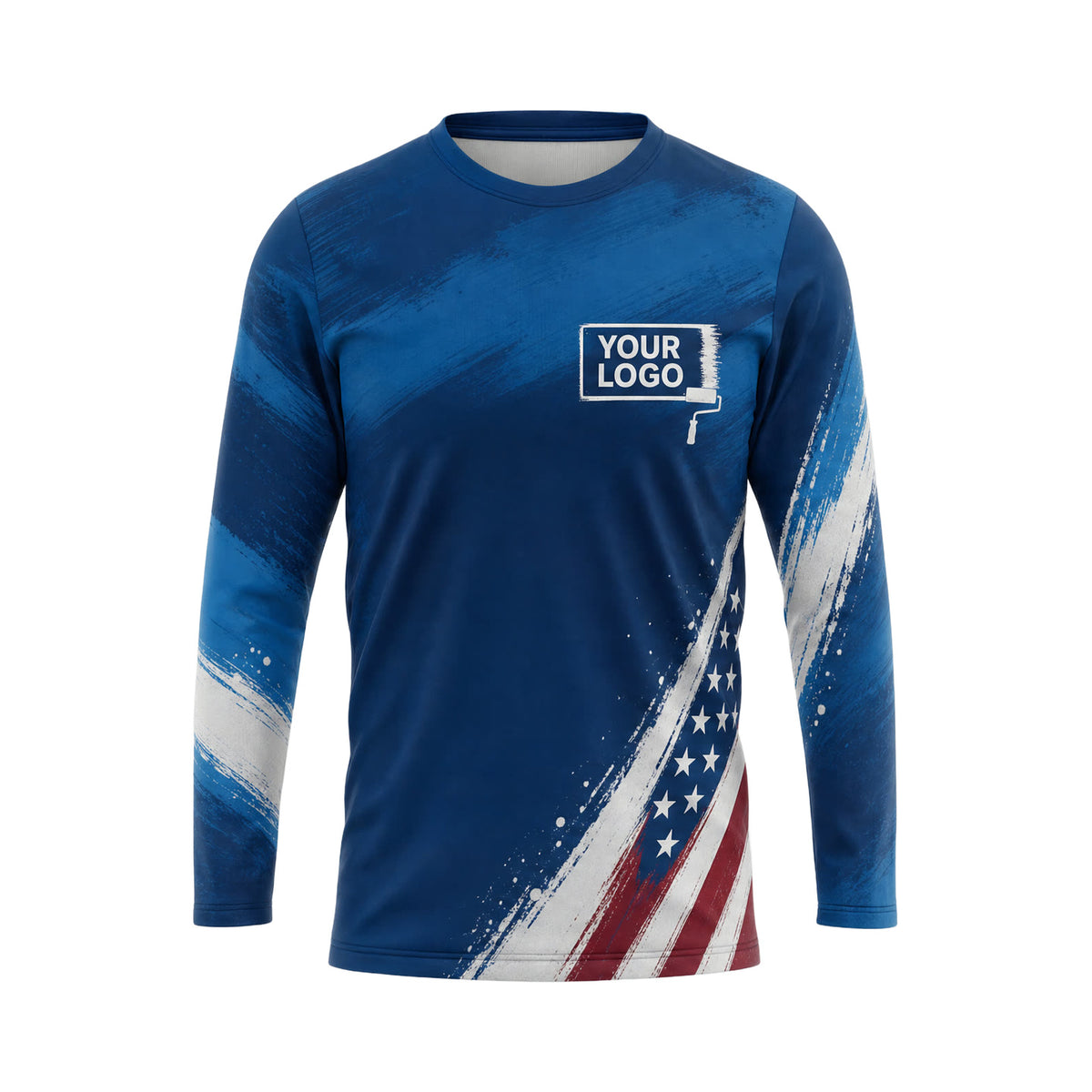PTN005 - Custom Painting Shirt - Side Flag Panel - front