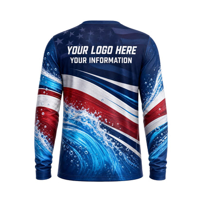 Patriot Spray Surge custom pressure washing shirt PWPP0026 - back