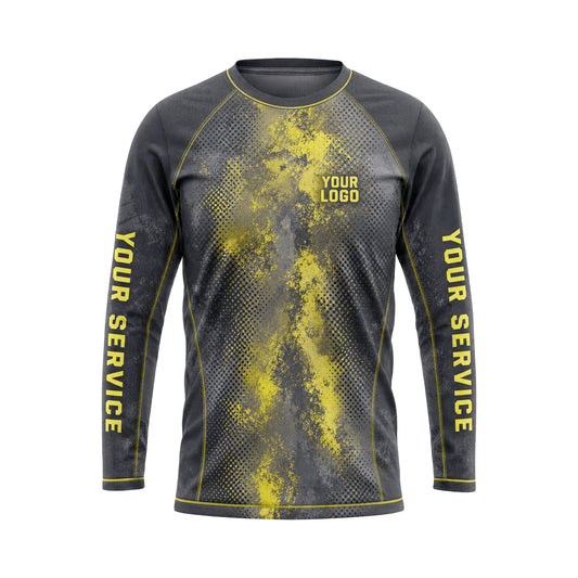 RFN001 - Custom Roofing Shirt - Hivis - front