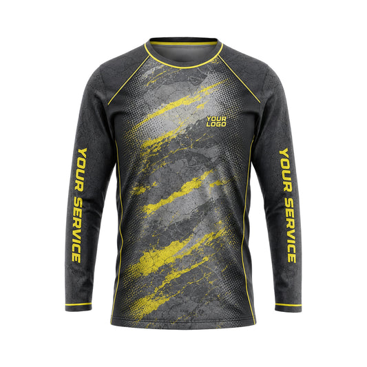 RFN006 - Custom Roofing Shirt - Hivis - front