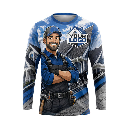 RFN014 - Custom Roofing Shirt - Mascot Pro - front