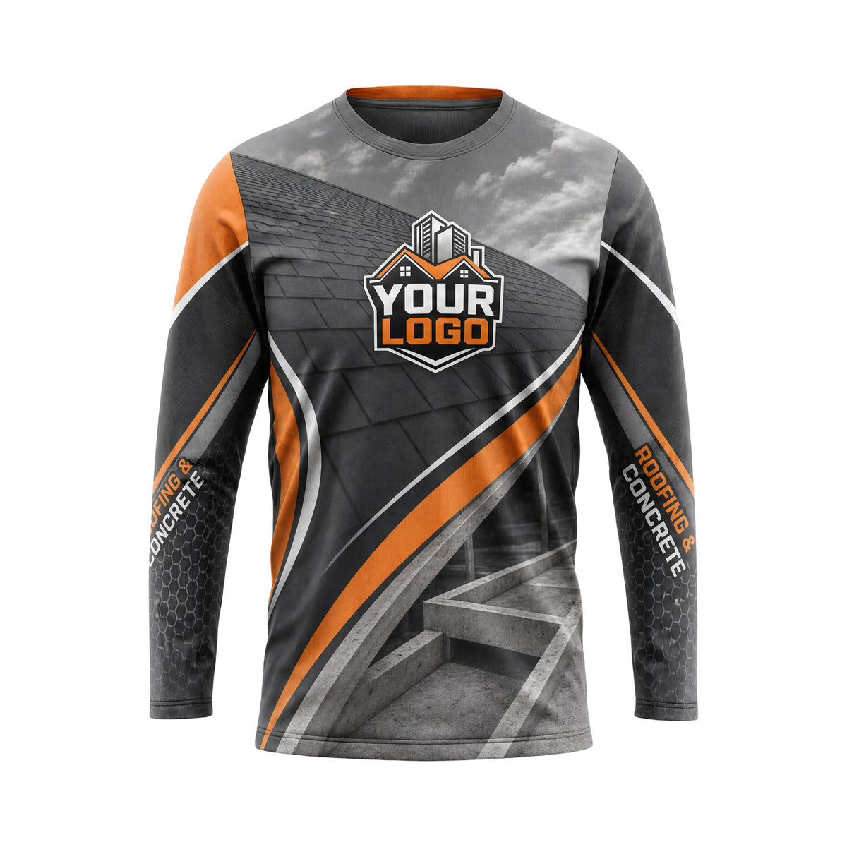 RFN015 - Custom Roofing Shirt - Sport Side - front