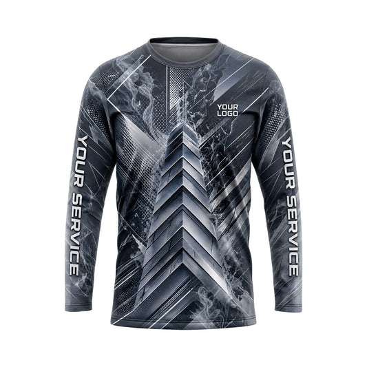 RFN021 - Custom Roofing Shirt - Chrome - front