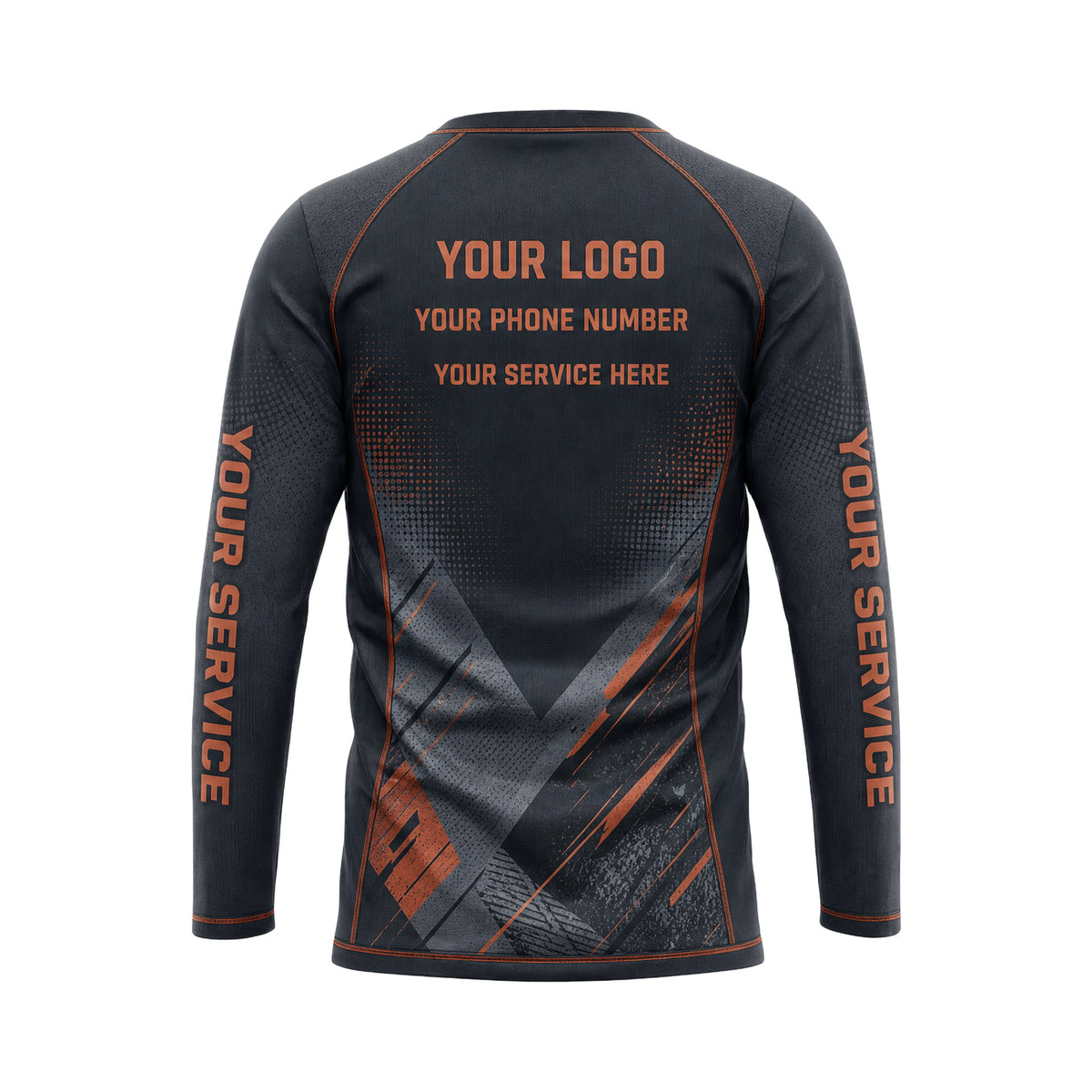 RFN027 - Custom Roofing Shirt - Slate - back