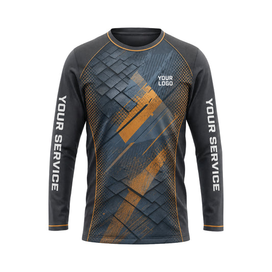 RFN028 - Custom Roofing Shirt - Steel - front