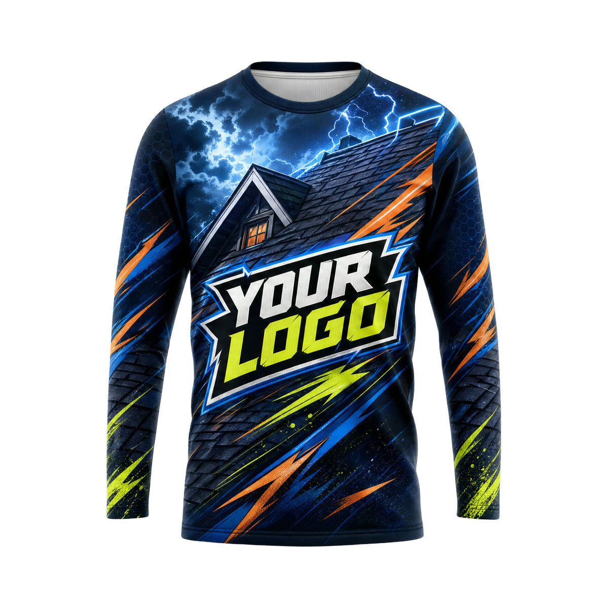 RFN029 - Custom Roofing Shirt - No Tools Abstract Service Poster - front