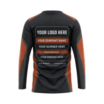 RFN040 - Custom Roofing Shirt - Two Tone Panels - back