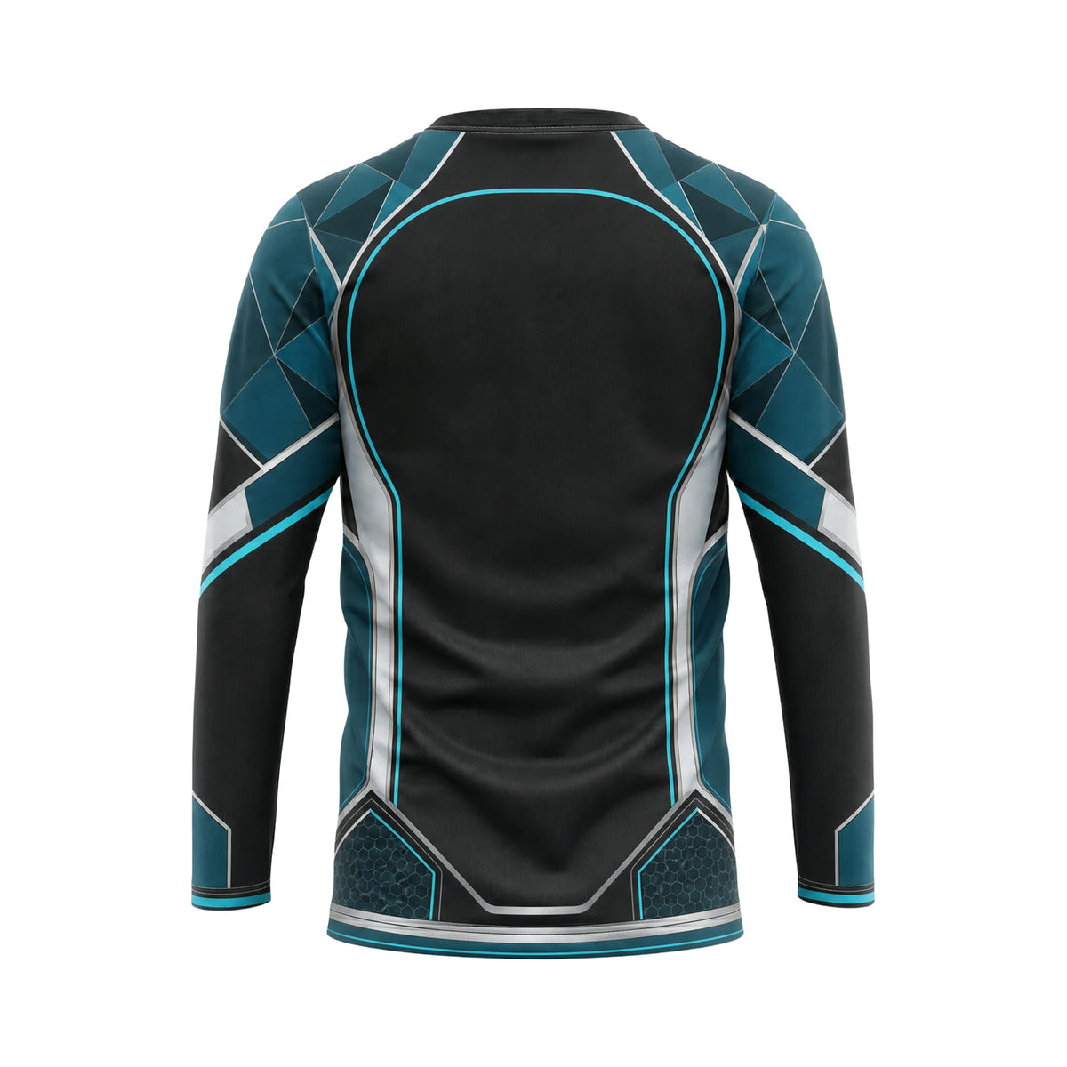 Midnight Teal Edge custom team jersey SJS001 - back