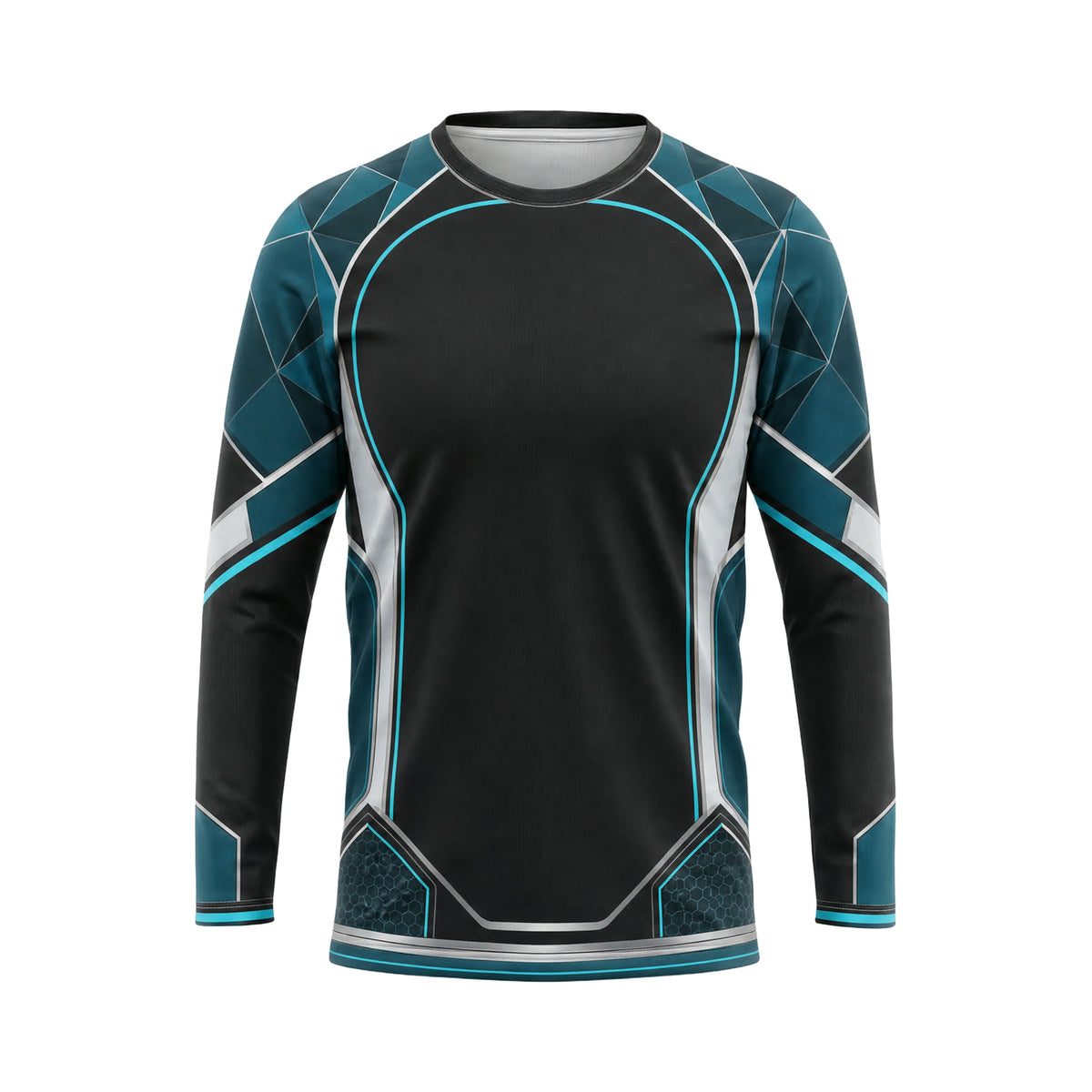 Midnight Teal Edge custom team jersey SJS001 - front