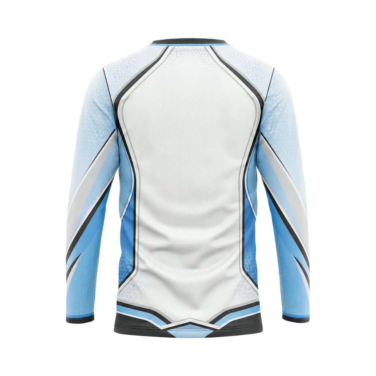 Ice Blue Vector custom team jersey SJS003 - back