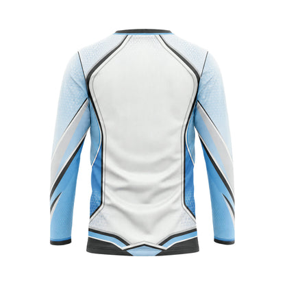Ice Blue Vector custom team jersey SJS003 - back