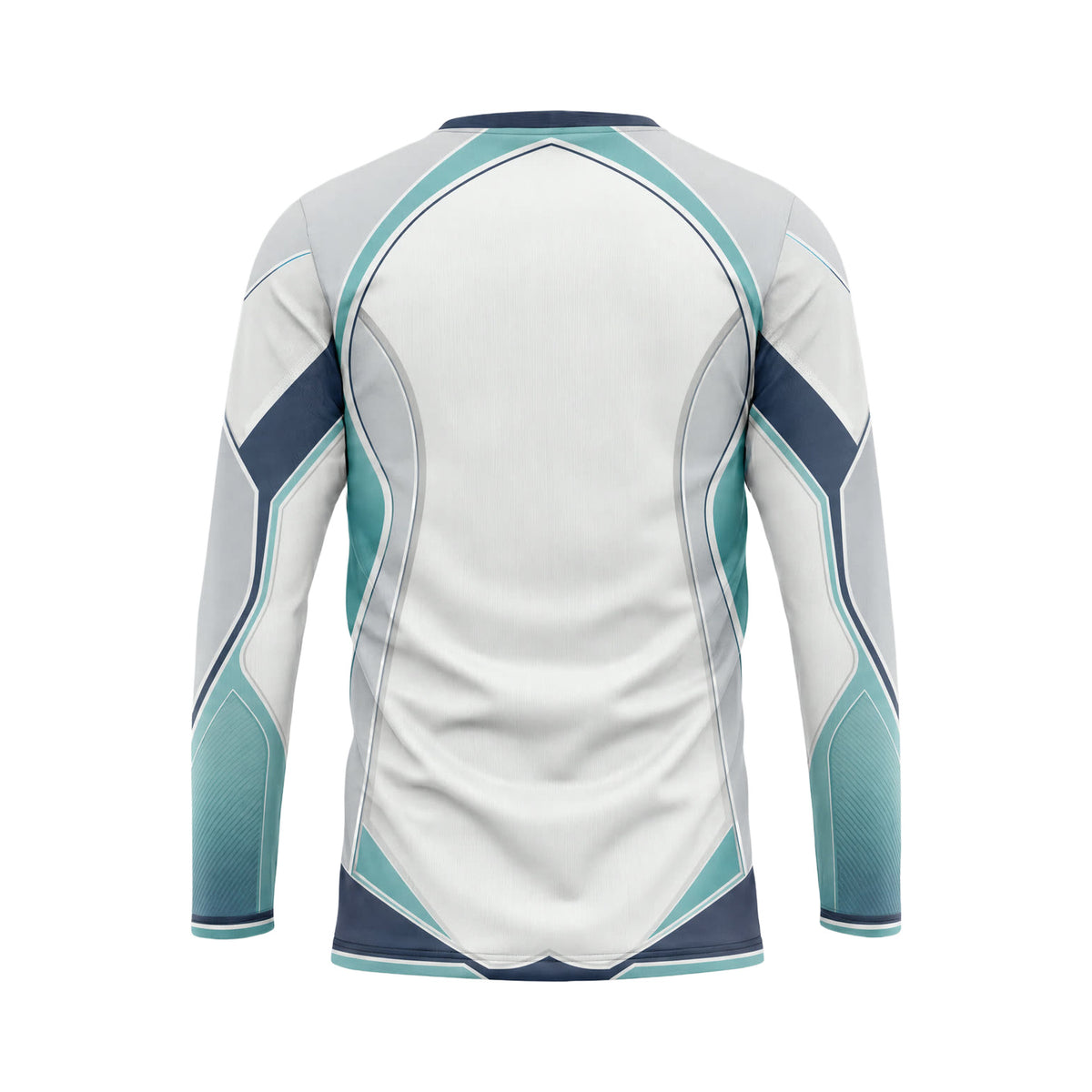 Ice Teal Sweep custom team jersey SJS018 - back