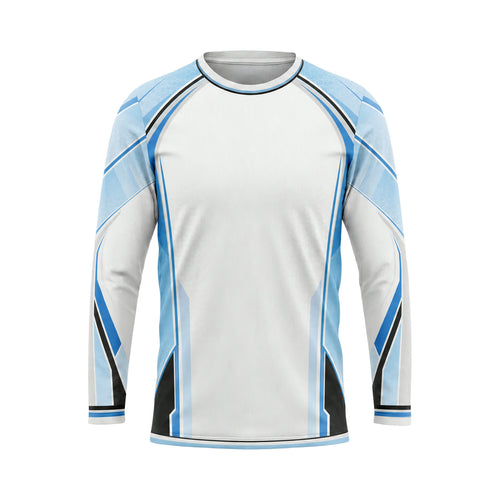 Frost Blue Line custom team jersey SJS026 - front