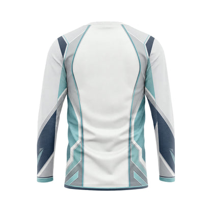 Frost Teal Prism custom team jersey SJS031 - back