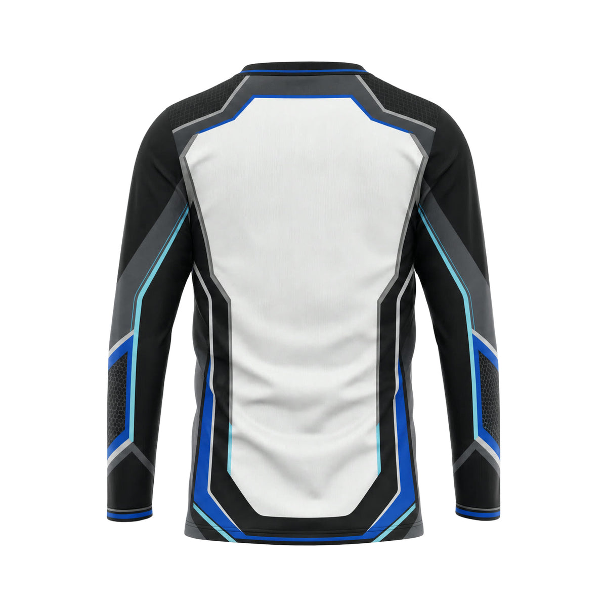 White Cobalt Frame custom team jersey SJS035 - back