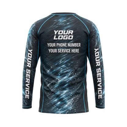 Glacial Streak Torrent abstract print shirt PWABSV0016 - back