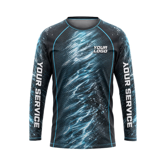 Glacial Streak Torrent abstract print shirt PWABSV0016 - front