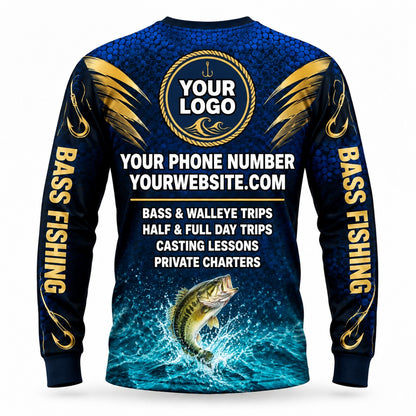 FG005 - Custom Fishing Guide Shirt - Tailored Tides - back