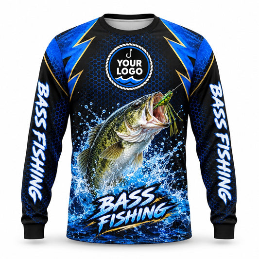 FG010 - Custom Fishing Guide Shirt - Hooked Jump - front