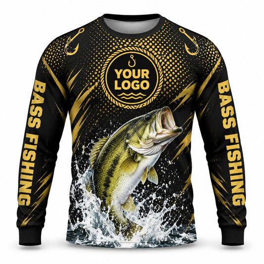 FG015 - Custom Fishing Guide Shirt - Golden Skin - front