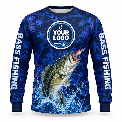 FG027 - Custom Fishing Guide Shirt - Midnight Camo - front