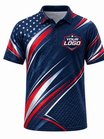 GLF006 - Custom Golf Polo - Patriot Fairway - front