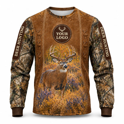 HG004 - Custom Hunting Guide Shirt - Suede Whitetail - front